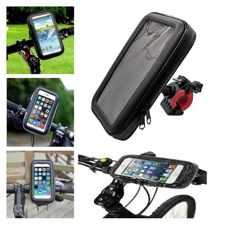 Outdoor Riding Motorcycle Bicycle Waterproof Mobile Phone Bracket,Style: Bicycle 5.5 inch Black - Holder by buy2fix | Online Shopping UK | buy2fix