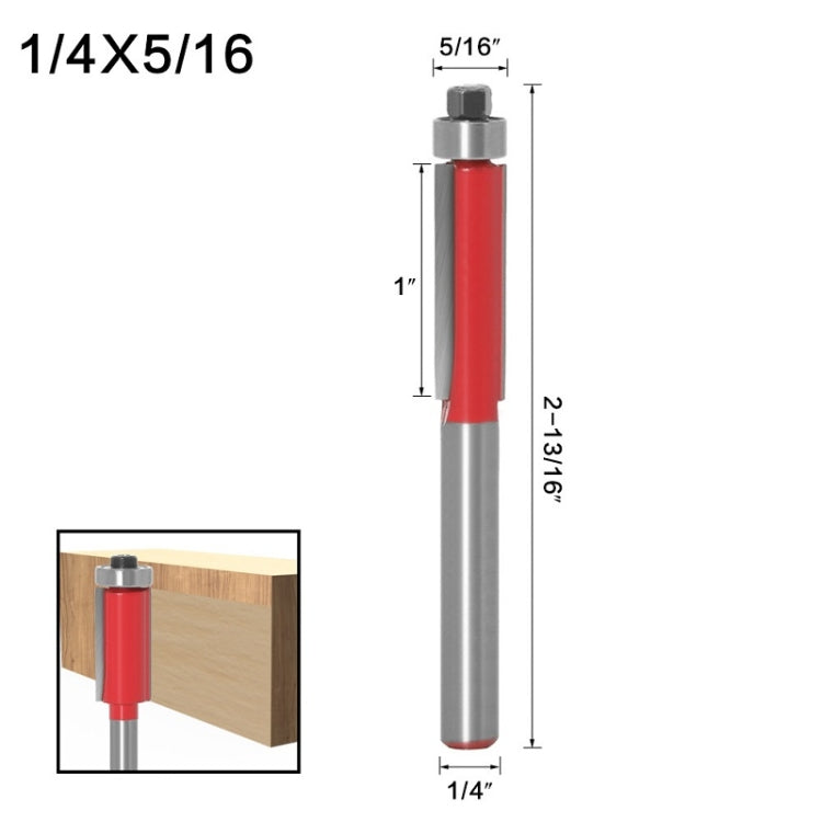 3 PCS Woodworking Engraving Milling Cutter Trimming Machine Alloy Cutter Head, Model: 1/4x5/16mm - Others by buy2fix | Online Shopping UK | buy2fix