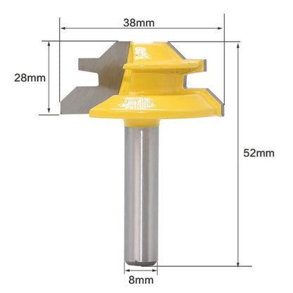 8 Handles 45 Degree Tenon And Tenon Woodworking Milling Cutter - Others by buy2fix | Online Shopping UK | buy2fix