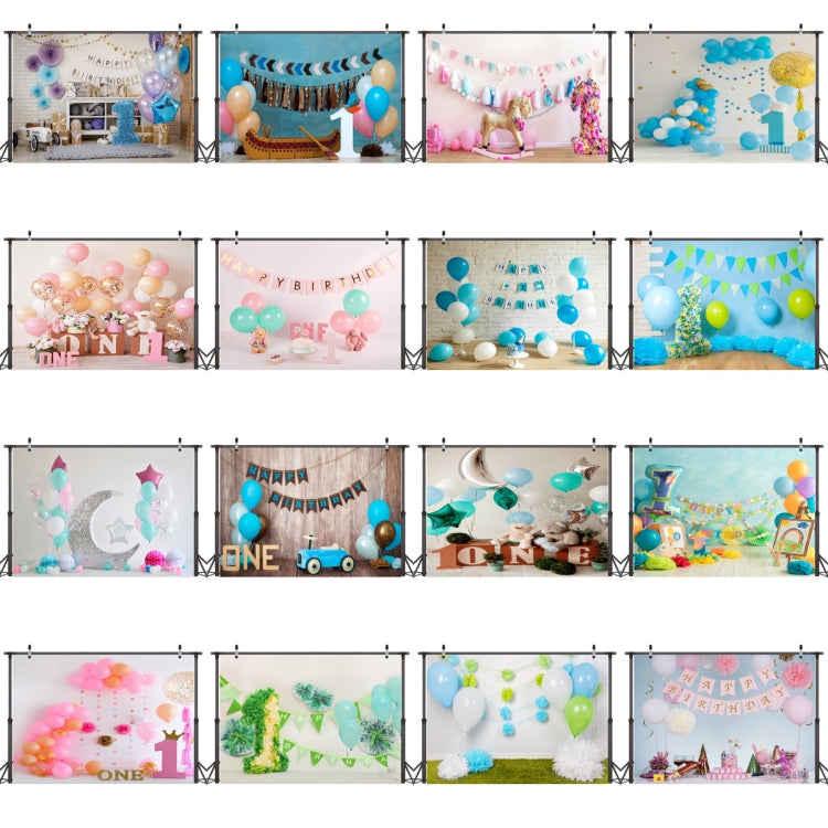 2.1m x 1.5m One Year Old Birthday Photography Background Cloth Birthday Party Decoration Photo Background(581) - Camera Accessories by buy2fix | Online Shopping UK | buy2fix