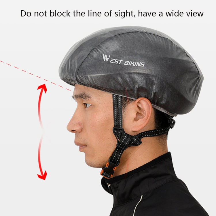 2 PCS WEST BIKING YP0708080 Mountain Road Bike Cycling Helmet Windproof Dustproof Reflective Rainproof Cover, Size: Free Size(Blue) - Protective Helmet & Masks by WEST BIKING | Online Shopping UK | buy2fix