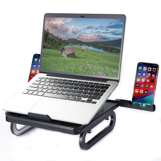 A23 Foldable Notebook Stand With 10-Speed Adjustment Computer Cooling Lifting Stand, Colour: Regular (Black) - Computer & Networking by buy2fix | Online Shopping UK | buy2fix