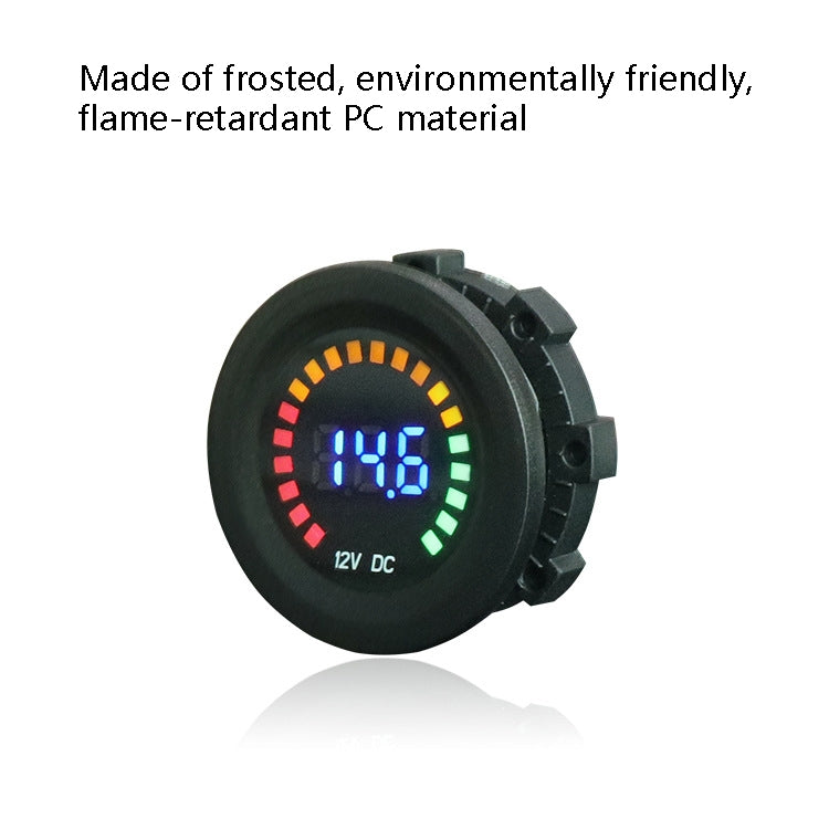 Car Motorcycle Ship Modified Digital DC LED Colorful Screen Voltage Meter, Specification: KWG-D5 - In Car by buy2fix | Online Shopping UK | buy2fix