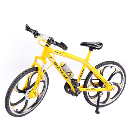 1:8 Scale Simulation Alloy Bicycle Model Mini Bicycle Toy Decoration(Mountain Bike-Yellow) - Model Toys by buy2fix | Online Shopping UK | buy2fix