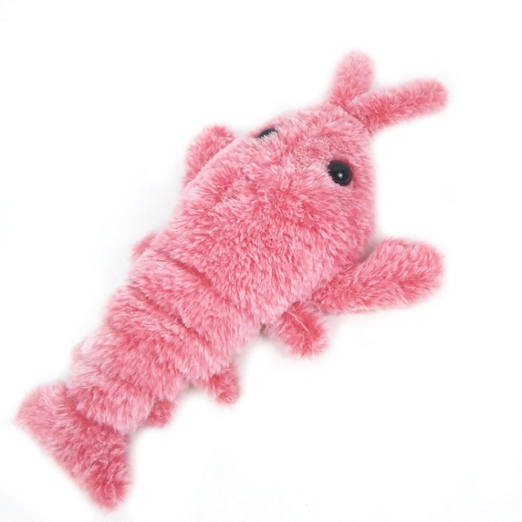 35cm Electric Jumping Shrimp USB Charging Simulation Lobster Funny Cat Plush Toy(Random Color) - Soft Toys by buy2fix | Online Shopping UK | buy2fix