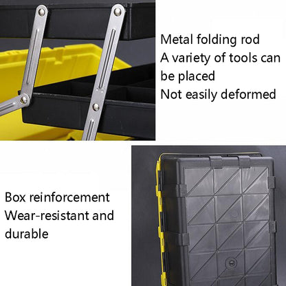 21 inch Folding  Hardware Storage Box Hand-Filled Car Parts Toolbox Portable Electrician Repair Toolbox - Storage Bags & Boxes by buy2fix | Online Shopping UK | buy2fix