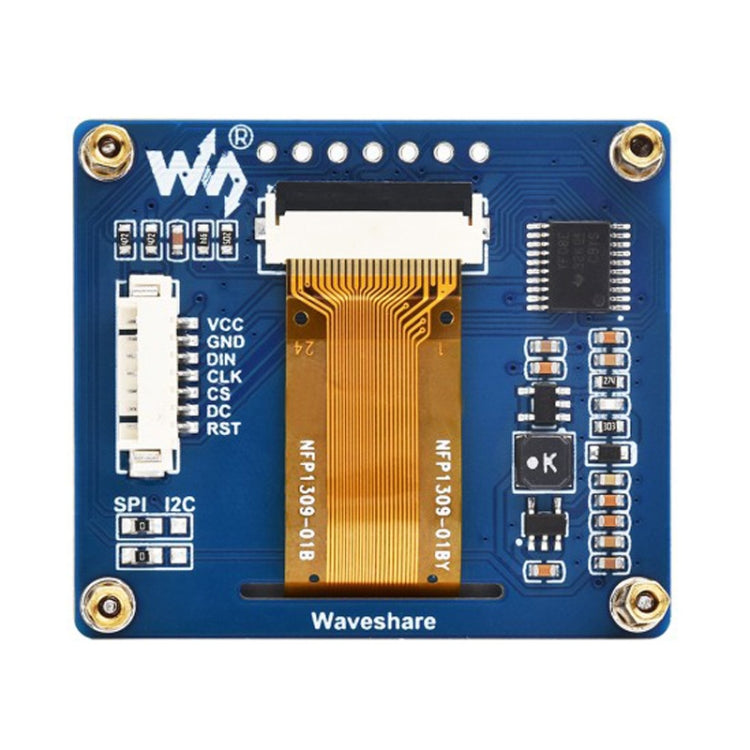 Waveshare 1.54 Inch OLED Display Module, 128×64 Resolution, SPI / I2C Communication(Blue) - LCD & LED Display Module by Waveshare | Online Shopping UK | buy2fix