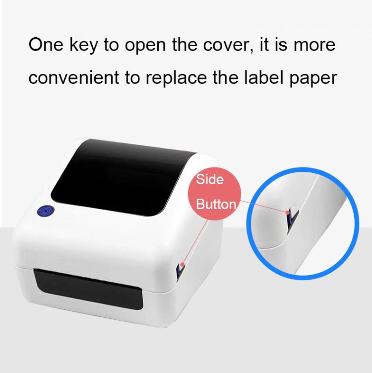 100mm Express Order Printer Thermal Self-adhesive Label Printing Machine, Style:IP486(UK Plug) - Consumer Electronics by buy2fix | Online Shopping UK | buy2fix