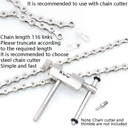 Mountain Road Bike Chain Electroplating Chain, Specification: 10 Speed - Outdoor & Sports by buy2fix | Online Shopping UK | buy2fix