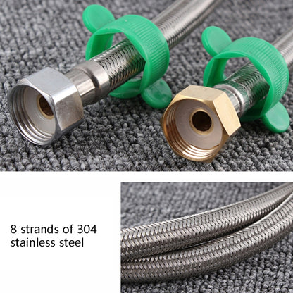 4 PCS 40cm Steel Hat 304 Stainless Steel Metal Knitting Hose Toilet Water Heater Hot And Cold Water High Pressure Pipe 4/8 inch DN15 Connecting Pipe - Home & Garden by buy2fix | Online Shopping UK | buy2fix