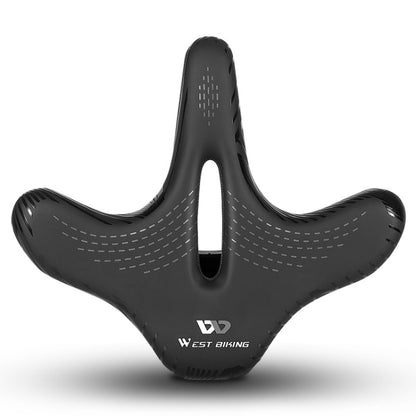 WEST BIKING YP0801122 Bicycle Mountain Bike Large Cushion Leisure And Comfortable Bicycle Saddle(Line Swallow) - Outdoor & Sports by WEST BIKING | Online Shopping UK | buy2fix
