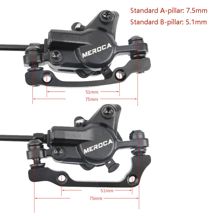 Meroca M800 Bicycle Brake Mountain Bike Universal Bilateral Brake Oil Pressure Disc Brake, Style: Right Front 800mm - Outdoor & Sports by Meroca | Online Shopping UK | buy2fix