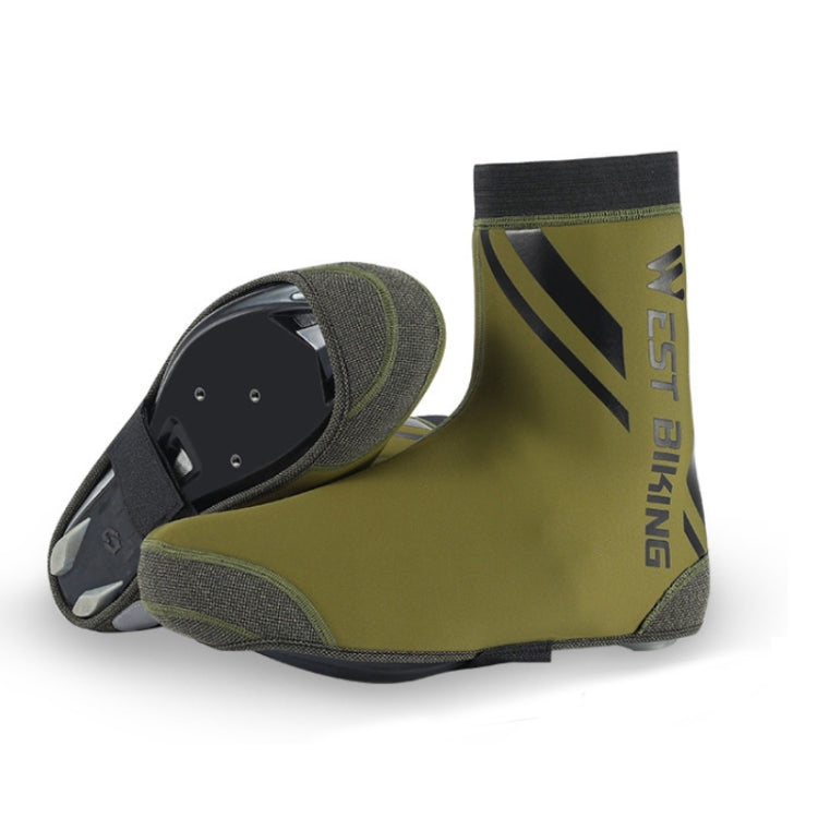 WEST BIKING YP0215049 Cycling Windproof And Warm Shoe Cover, Size: M(ArmyGreen) - Others by WEST BIKING | Online Shopping UK | buy2fix