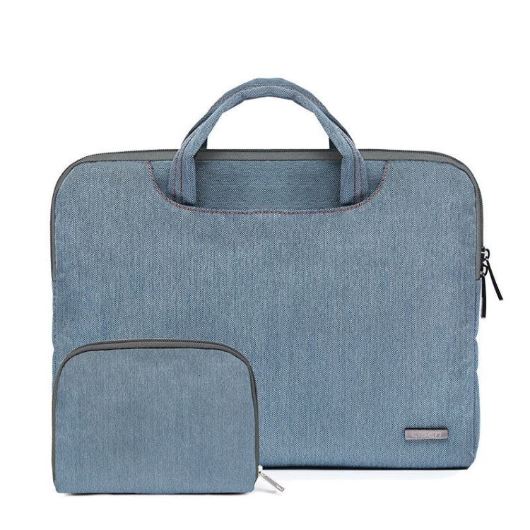 LiSEN LS-116 Simple Laptop Bag Business Laptop Liner Bag, Size: 13.3 inch(Snowflake Nylon Light Blue) - 13.3 inch by LiSEN | Online Shopping UK | buy2fix