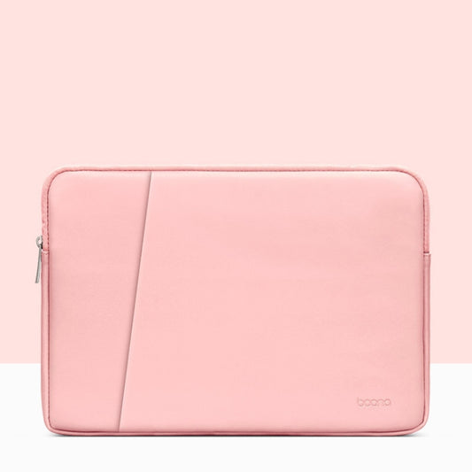 Baona BN-Q004 PU Leather Laptop Bag, Colour: Double-layer Pink, Size: 16/17 inch - 15.6 - 17 inch by Baona | Online Shopping UK | buy2fix