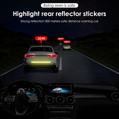 5 Sets Car Trunk Reflective Decorative Strip Anti-Scratch Car Tail Warning Decorative Stickers(Red) - In Car by buy2fix | Online Shopping UK | buy2fix