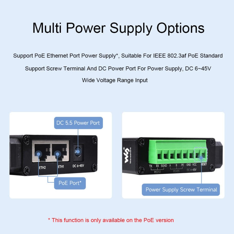 Waveshare RS232 RS485 To RJ45 Ethernet Serial Server, Spec: RS232 RS485 TO ETH (B) - Other Accessories by Waveshare | Online Shopping UK | buy2fix