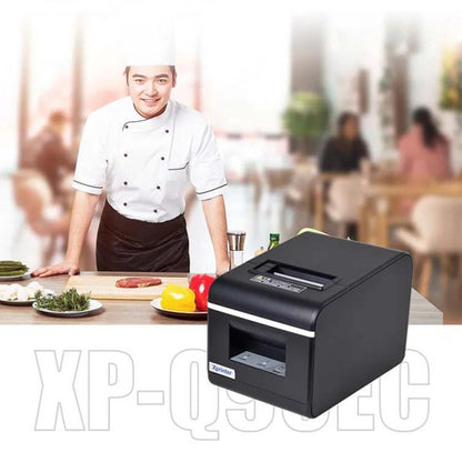 Xprinter XP-Q90EC 58mm Portable Express List Receipt Thermal Printer, Style:LAN Port(EU Plug) - Printer by Xprinter | Online Shopping UK | buy2fix