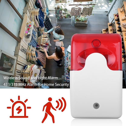 LY-103 Sound And Light Alarm Emergency Call For Help Connection Type Alarm, Specification: 220V (Red) - Security by buy2fix | Online Shopping UK | buy2fix