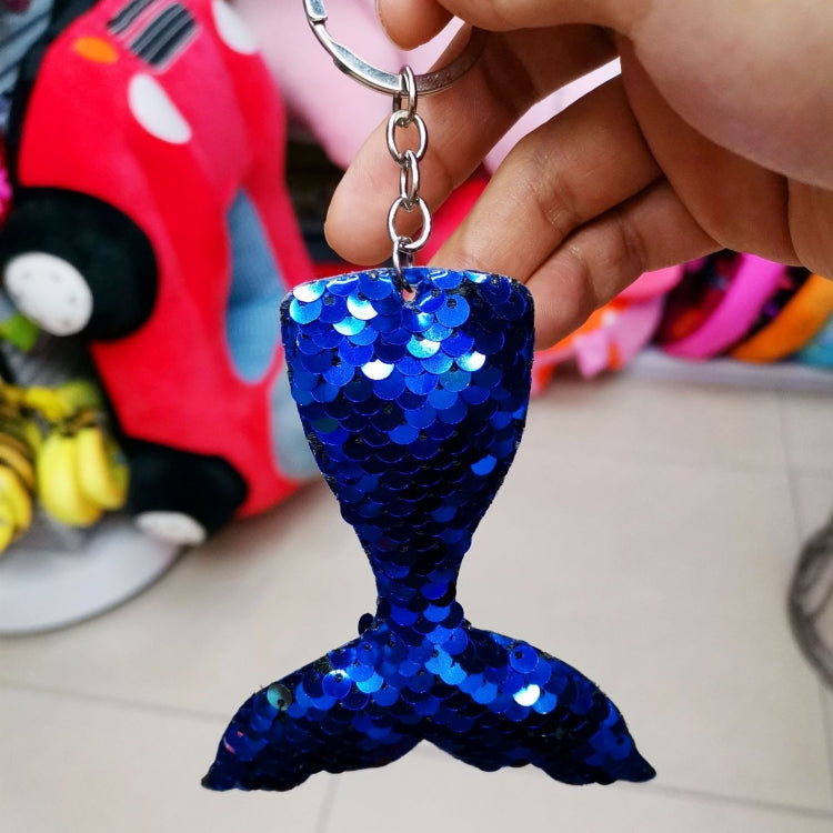 10 PCS Reflective Mermaid Keychain Sequins Mermaid Tail Accessories Car Luggage Pendant(AB Colorful 16) - In Car by buy2fix | Online Shopping UK | buy2fix