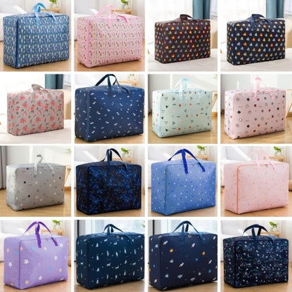 Oxford Cloth Quilt Moisture-Proof & Waterproof Storage Bag Zipper Portable Moving Luggage Bag, Specification: 60x50x25cm(Tibetan Rocket) - Home & Garden by buy2fix | Online Shopping UK | buy2fix