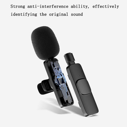 Lavalier Wireless Microphone Mobile Phone Live Video Shooting Small Microphone, Specification: 8 Pin Direct 1 To 1 - Consumer Electronics by buy2fix | Online Shopping UK | buy2fix