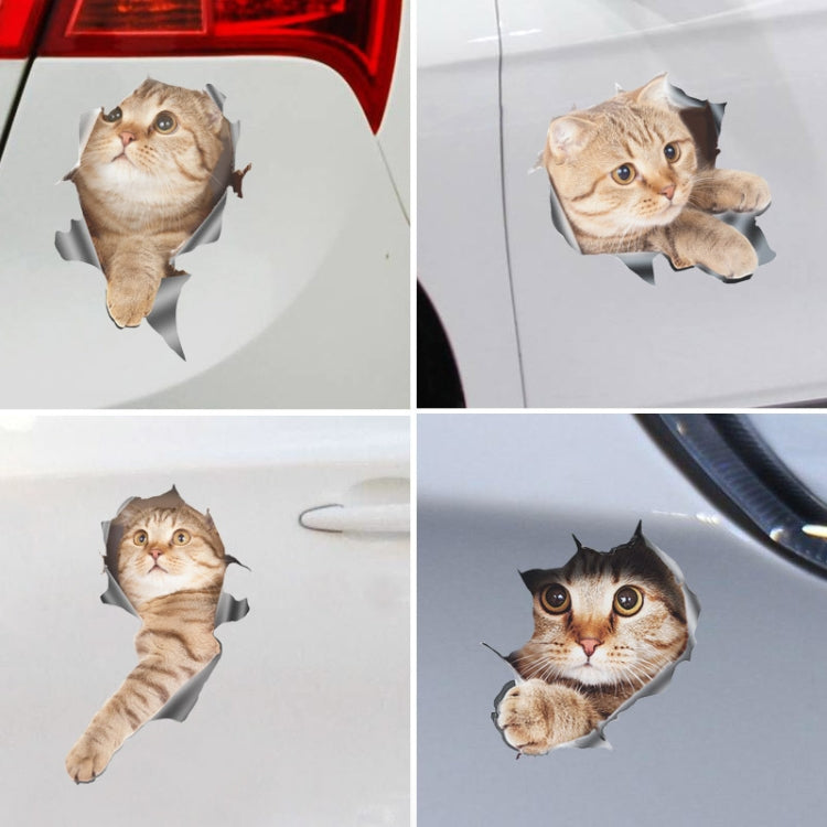 Style 4 Large 3D Stereo Cat Car Sticker Car Body Scratches And Occlusion Stickers - In Car by buy2fix | Online Shopping UK | buy2fix