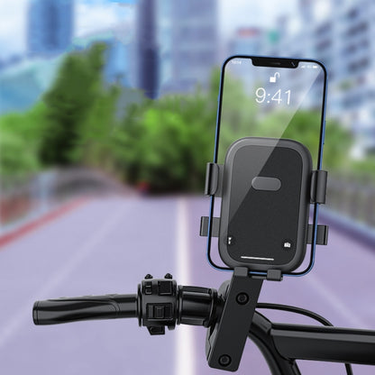 Q1 Motorcycle Mobile Phone Holder Metal Rearview Mirror Bicycle Bracket(Handlebar) - In Car by buy2fix | Online Shopping UK | buy2fix