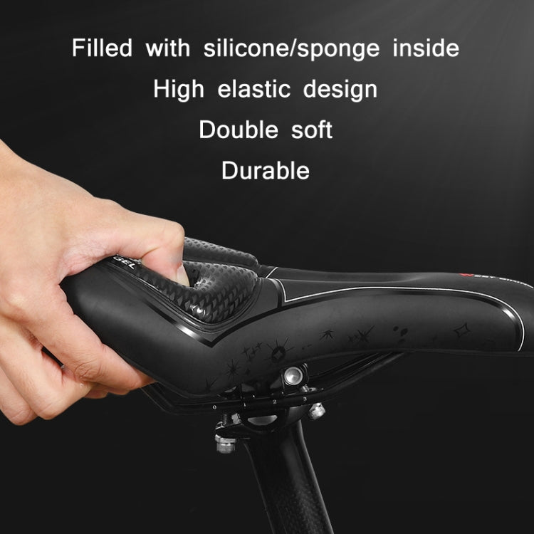 WEST BIKING Bicycle Riding Comfortable Silicone Saddle, Style: Fish Scale (Sponge) - Bicycle Saddle by WEST BIKING | Online Shopping UK | buy2fix