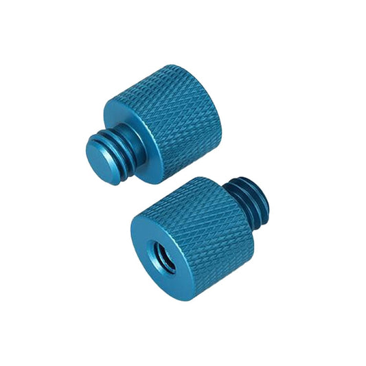 10 PCS Screw Adapter 1/4 Female to 3/8 Male Screw (Blue) - Camera Accessories by buy2fix | Online Shopping UK | buy2fix