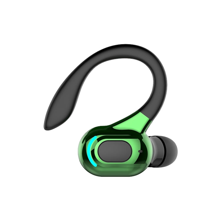 F8 Bluetooth 5.1 Ear-Mounted Stereo Wireless Sports Earphone(Black+Green) - Bluetooth Earphone by buy2fix | Online Shopping UK | buy2fix