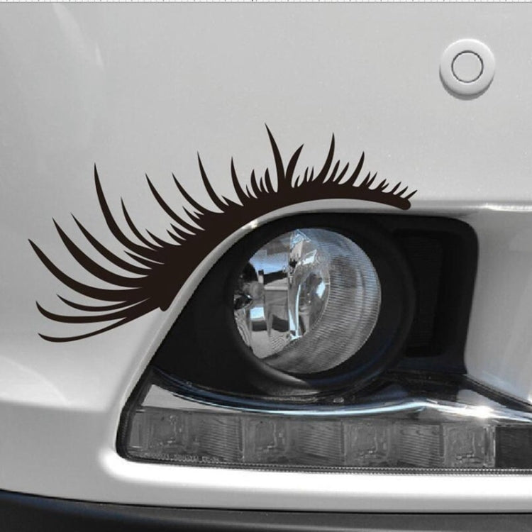 5 Pairs Car Big Lamp Eyebrow Sticker Sexy Eye Eyelash Car Sticker(Red) - In Car by buy2fix | Online Shopping UK | buy2fix