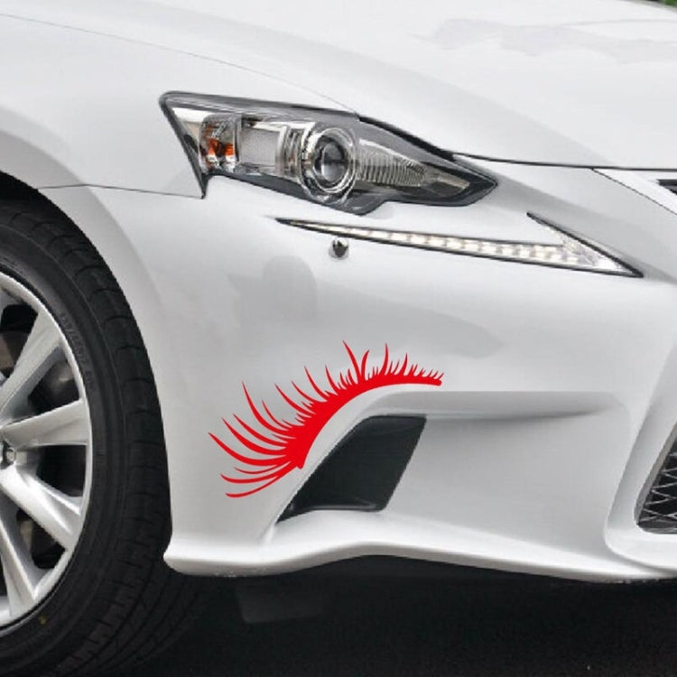 5 Pairs Car Big Lamp Eyebrow Sticker Sexy Eye Eyelash Car Sticker(Black) - In Car by buy2fix | Online Shopping UK | buy2fix