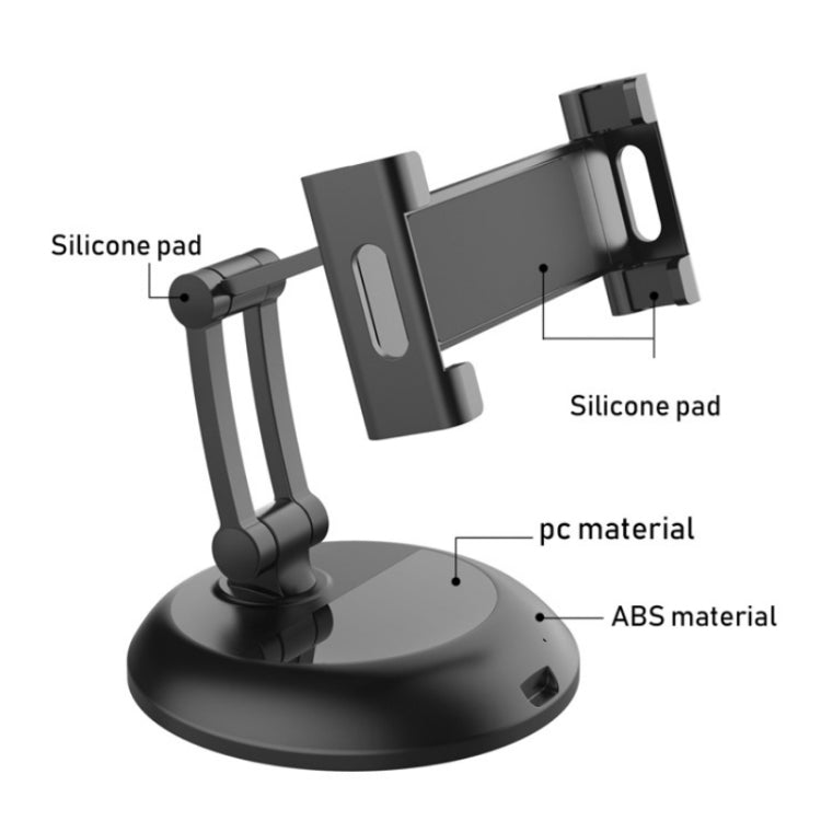 PB-45S Desktop Foldable Stand, For 5-12.9 Inch Mobile Phone/Tablet(Silver) - Desktop Holder by buy2fix | Online Shopping UK | buy2fix