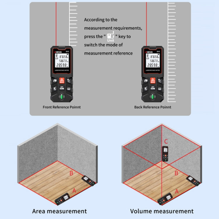 ANENG Handheld Infrared Rangefinder, Model: 80m Precision Version - Laser Rangefinder by ANENG | Online Shopping UK | buy2fix