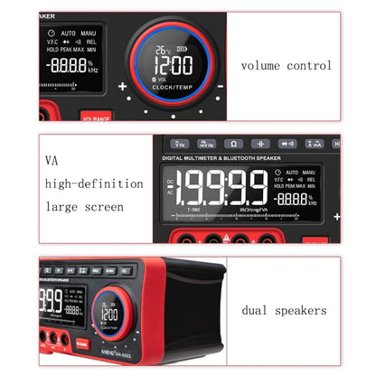 ANENG AN-888S Bluetooth Audio Display Voltage Current Multimeter, Standard No Battery(Black Red) - Consumer Electronics by ANENG | Online Shopping UK | buy2fix