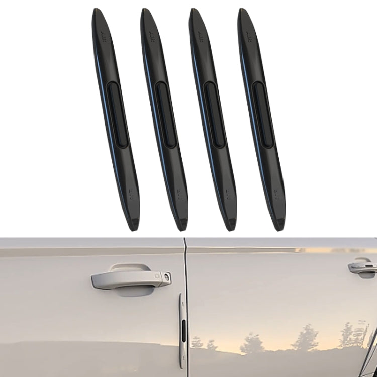 4 PCS Car Door Anti-Static Silicone Airbag Anti-Collision Strip, Colour: Black - In Car by buy2fix | Online Shopping UK | buy2fix