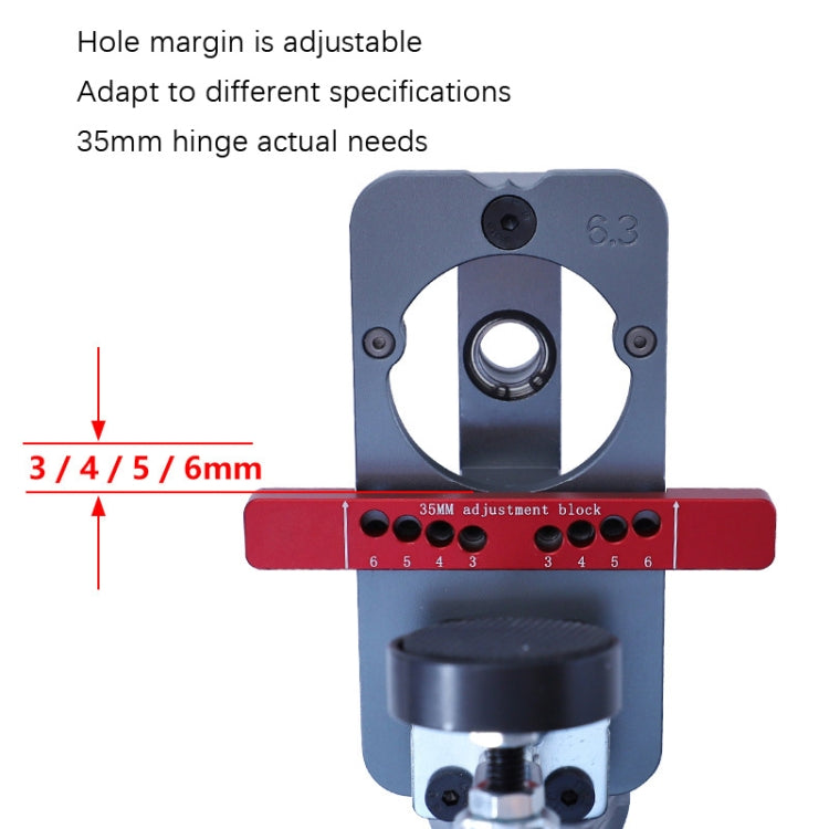 6 PCS / Set 35mm Hinge Open Hole Cabinet Door Plate Hinge Packed Locator - Others by buy2fix | Online Shopping UK | buy2fix