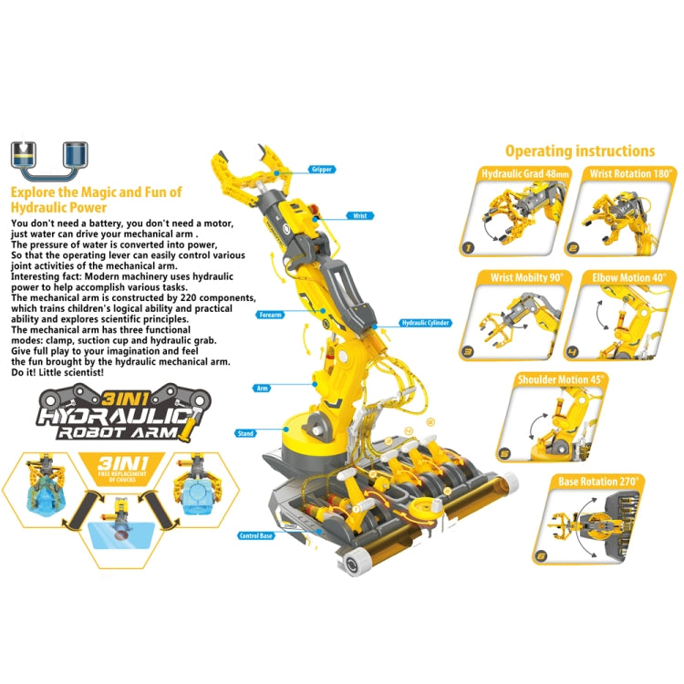 DIY Assembled Science Experiment Engineering Educational Toys(102 Yellow) - DIY Developmental Toys by null | Online Shopping UK | buy2fix