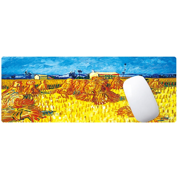 300x800x3mm Locked Am002 Large Oil Painting Desk Rubber Mouse Pad(Fisherman) - Mouse Pads by buy2fix | Online Shopping UK | buy2fix