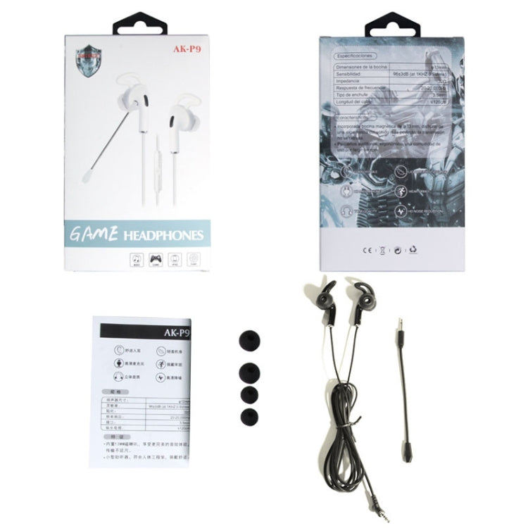 3.5mm Interface Mobile Phone Wire Control Headphones(White) - Normal Style Earphone by buy2fix | Online Shopping UK | buy2fix