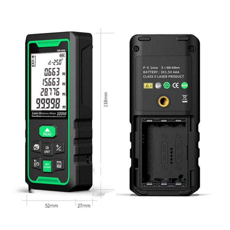 SNDWAY SW50G High-precision Indoor and Outdoor Green Laser Rangefinder, Distance: 50m - Laser Rangefinder by SNDWAY | Online Shopping UK | buy2fix