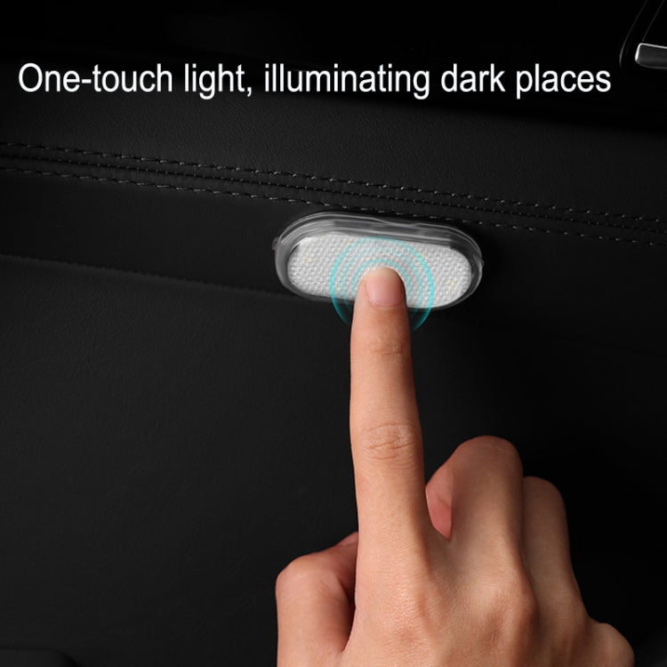 2 PCS Car Lighting Reading Light LED Touch Sensing Ambient Light, Style:, Color: White - In Car by buy2fix | Online Shopping UK | buy2fix
