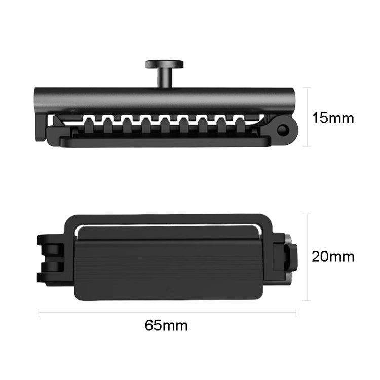 Car Safety Belt Holder Non-Slip Limiter Slack Adjuster(Deep Gray) - In Car by buy2fix | Online Shopping UK | buy2fix