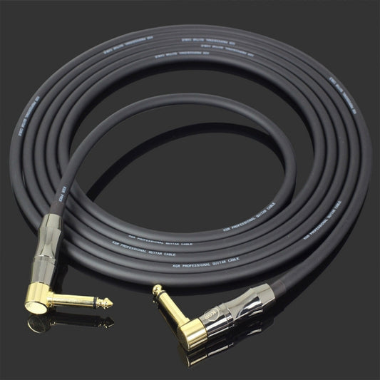 KGR Guitar Cable Keyboard Drum Audio Cable, Specification: 6m(Double Elbow Jack) - Stringed Instruments by KGR | Online Shopping UK | buy2fix