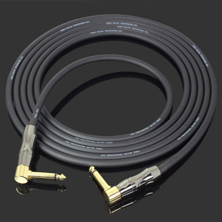 KGR Guitar Cable Keyboard Drum Audio Cable, Specification: 20m(Double Elbow Jack) - Stringed Instruments by KGR | Online Shopping UK | buy2fix