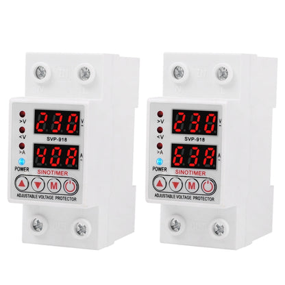 SINOTIMER SVP-918 Adjustable Self-resetting Intelligent  Over-voltage Under-voltage Protector, Current:  40A - Other Tester Tool by SINOTIMER | Online Shopping UK | buy2fix