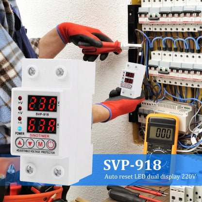 SINOTIMER SVP-918 Adjustable Self-resetting Intelligent  Over-voltage Under-voltage Protector, Current:  40A - Other Tester Tool by SINOTIMER | Online Shopping UK | buy2fix