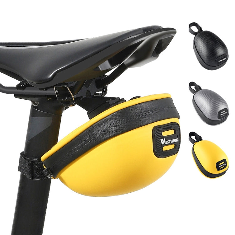 WEST BIKING Bicycle Mini Hardshell Tail Bag Saddle Bag(Yellow) - Bicycle Bags by WEST BIKING | Online Shopping UK | buy2fix