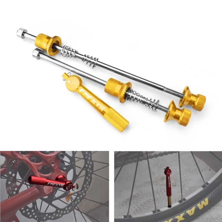 FMFXTR Mountain Bicycles Flower Drum Fast Disassembly Rod(Gold) - Outdoor & Sports by FMFXTR | Online Shopping UK | buy2fix